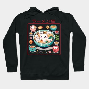 Ramen and cats Hoodie